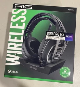 RIG 800 Pro HX Wireless Headset & Ladestation für Xbox - Schwarz - ZERRISSENE BOX - Bild 1 von 6
