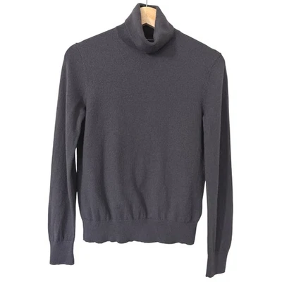 Suéter Club Monaco 100% Lana Cuello Alto Púrpura Gris Talla Pequeña Foto 1 de 4