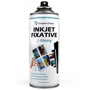 Spray fixateur jet d'encre BRILLANT impression jet d'encre fixation protection UV impression étanche - Photo 1/6