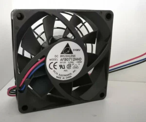 Original Delta AFB0712HHD Lüfter Brushless 12V 0.3A , 3Pin , 70x70x20 mm - Bild 1 von 4