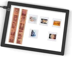 Slide Viewer Light Pad, Ultra-Thin A4 LED Light Panel for Old Slides Negative - Afbeelding 1 van 7