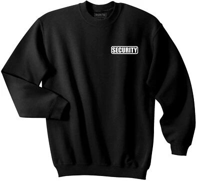Security crewneck sweatshirt with Reflective logos both front and back - Image 1 of 4