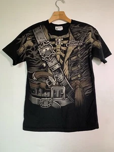 Pirates Of The Caribbean Disney Skeleton Pirate Kid’s Graphic Shirt Sz L - Picture 1 of 7