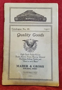 1927 MAHER & GROSH TOLEDO, OH KNIFE, HARDWARE, FISHING TACKLE CATALOGUE - Picture 1 of 5