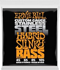Ernie Ball P02843 Hybrid Slinky Stainless Steel Electric Bass Strings - 45-105  for sale