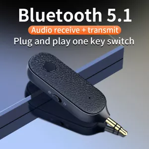 Ricevitore Wireless Bluetooth 5.1 3.5mm Aux Adattatore Audio Adattatore Vivavoce Auto - Foto 1 di 22