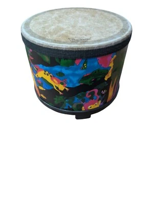 REMO Niños Percusión Selva Lluviosa Tema Selva 10" Piso Tom Tambor Excelente Estado Foto 1 de 4