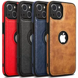 For Apple iPhone 15 14 Plus 13 12 11 Pro XR XS Max Case Leather Shockproof Cover - Picture 1 of 18