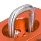 Orange 4pcs Bull Ring Stainless Steel Truck Bed Side Tie Down Anchors For F150