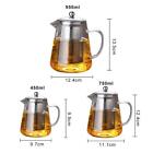 SPG Glass Teapot Glass Tea Pots Removable Stainless Steel Filter For Home