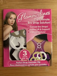 Bra Strap Converting Clip Racer back 3 pack Concealer clips NEW Glamourlines - Picture 1 of 2