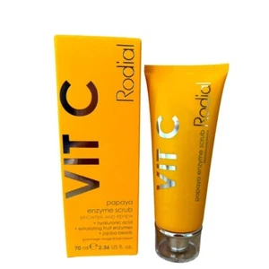Rodial Vit C Papaya Enzyme Scrub 70ml Brightening Exfoliator Hyaluronic Acid - Picture 1 of 4