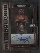 2022 Panini Chronicles Prizm UFC National Pride Israel Adesanya AUTO