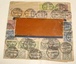 Sello de portada de Alemania 1923 Frankfurt a Italia Génova - Imagen 1 de 2