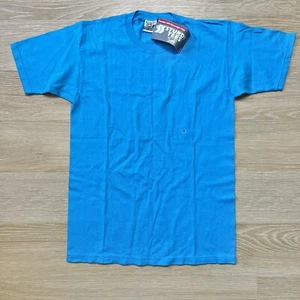 Vtg Lee Sturdy Tees Blue Shirt S Heavyweight Made in USA Tee 90s Y2K NWT - Picture 1 of 5