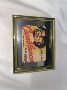 5“ x 4“ Casablanca mini movie poster with gold frame - Picture 1 of 7