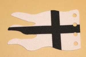 Fahne Flagge Ritter Ritterburg Burg weiß schwarz Kreuz (39) - Picture 1 of 1