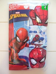 Boys Handcraft 3 Pack Spider-Man Combed Cotton Brief Underwear Sz 4  - Picture 1 of 3