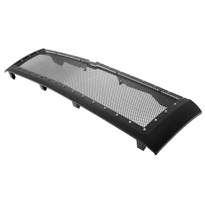 For 07-10 Silverado 3500/2500 Upper Stainless Black Rivet Mesh Package Grille - Image 1 of 3