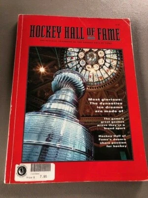 Anuario Oficial Salón de la Fama del Hockey de la NHL 1993-94 Goalies Dynasties Donantes Foto 1 de 2