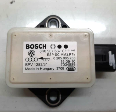 Audi A5 S5 2009-2016 guiñada sensor de velocidad de giro 8k0907637c Foto 1 de 2
