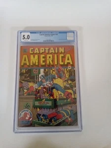 Captain America Comics #28 (Timely: 1943) Nazi Bondsge Cover, signiert; CGC 5.0 - Bild 1 von 4