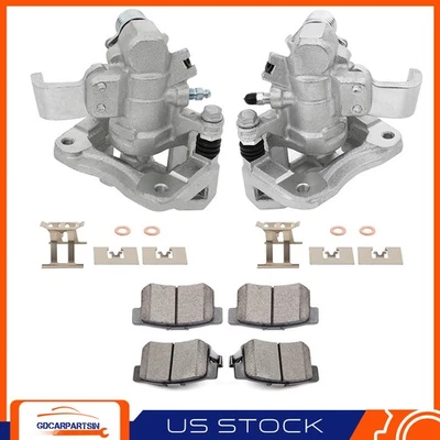 Pinzas de freno traseras y pastillas de cerámica para 06-15 Honda Civic 2013-2018 Acura ILX Foto 1 de 4