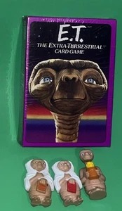 Vintage E.T. The Extra-Terrestrial Card Game (1982) New + 3 Mini Figures - Picture 1 of 4