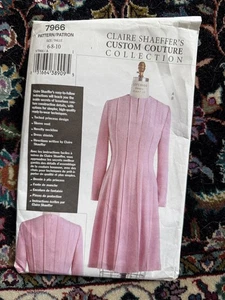 NEW Vogue 7966 CLAIRE SHAEFFERS CUSTOM COUTURE Dress Pattern Sz 6-8-10 - Picture 1 of 2