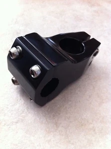 Bicycle Chopper Fork Stem Black for 7/8" Handlebar x 1" Steering Tube - Picture 1 of 3