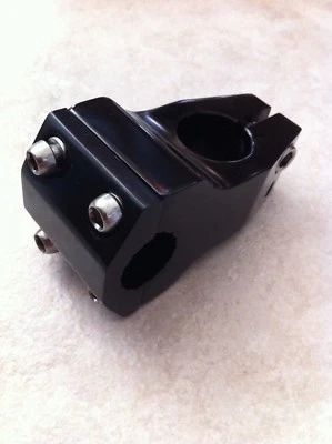 Bicycle Chopper Fork Stem Black for 7/8" Handlebar  x 1" Steering Tube - Image 1 of 3