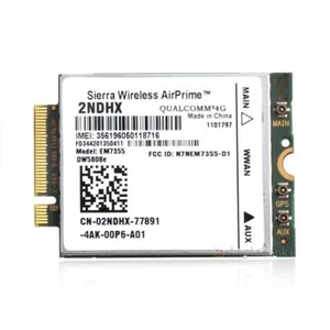 Dell Wireless DW5808e 4G LTE WWAN Card EM7355 Dell 4KG0W 2NDHX NPR73 PN01C 4GP3D - Picture 1 of 1