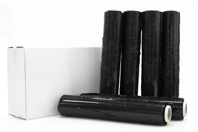 6 ROTOLI FILM ESTENSIBILE MANUALE NERA PELLICOLA PACCHI DOMOPACK