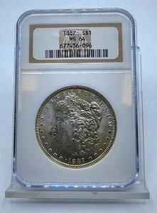 1887 $1 Morgan MS 64 NGCO - Picture 1 of 2