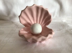 Schmuckschale aus Keramik - Muschel - Dekorative Schale - 12 x 12 x 12 cm - Bild 1 von 6