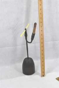 antiker Rushlight Kerzenhalter geschmiedet 13 Zoll mit Kerze 18. Jh. Original 1750 - Bild 1 von 9