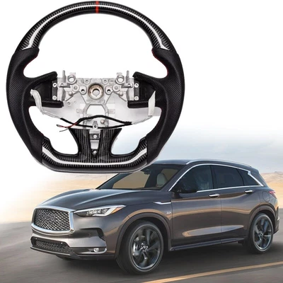 For INFINITI Q50 QX50 2013-17 w/Heated Carbon Fiber Sport D-Type Steering Wheel - Изображение 1 из 4