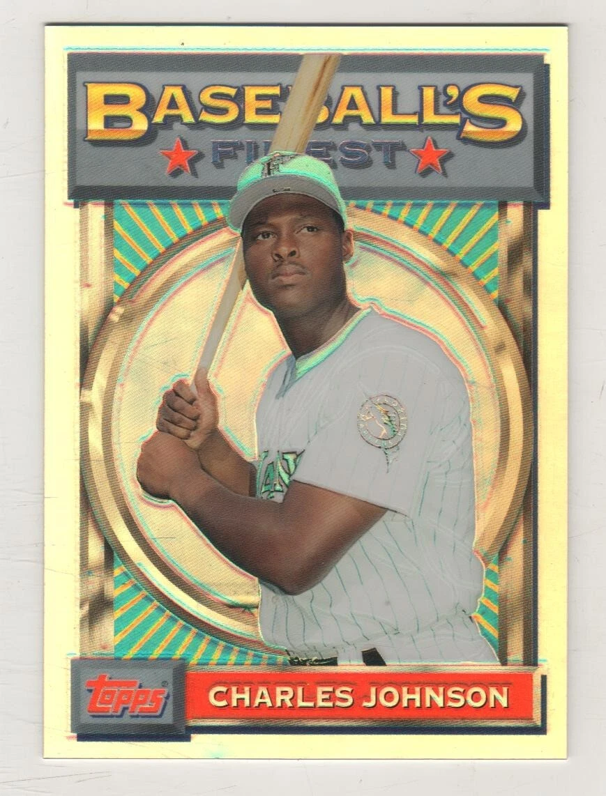 2001 Topps Finest Origins Refractor #13 Charles Johnson Florida Marlins BV$5