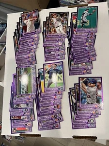 (123) 2015 Topps TRU Toys R Us Purple Foil Parallel Baseball Cards SP Set 2017 - Picture 1 of 5