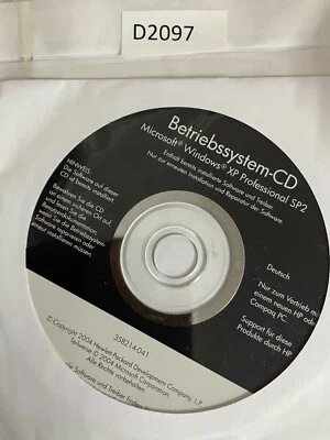 Microsoft Windows XP Professional DVD ohne Key incl. SP2 HP deutsch - Bild 1 von 4