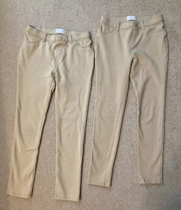 Lot of 2 Pair Children's Place Girls Size 12 Ponte Knit Pull On Uniform Jeggings - Picture 1 of 3