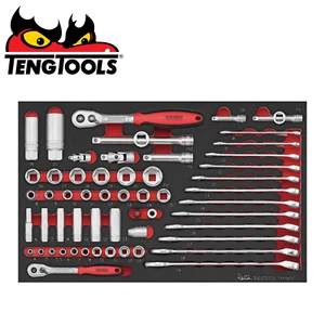 Teng Tools TEFSK57-P Spanner & Socket Set FOAM3 57 Pieces - Picture 1 of 2