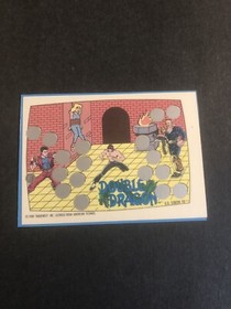 double dragon Nes topps scratch off card