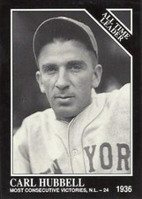 1991 Conlon TSN #253 Carl Hubbell New York Giants HOF