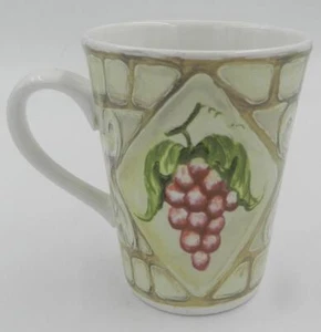American Atelier San Marco #5114 Stoneware Cup/Mug Grapes - Picture 1 of 2