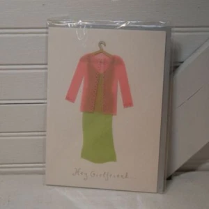 Vintage Y2K 3D Greeting Card Meri Meri "Hey Girlfriend" New Unopened 5x7" - Picture 1 of 6