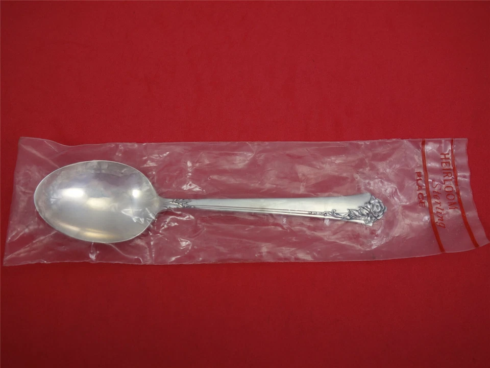Oneida 大马士革玫瑰纯银汤勺 6 1/2 全新 — 第 1/1 张图片
