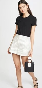 James Perse NWe Women's Black Pigment S/S Vintage Little Boy T-Shirt WLJ3114 - Picture 1 of 9