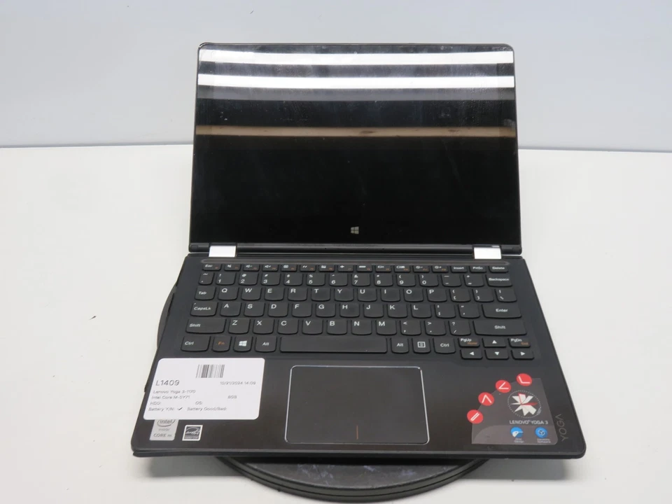 Portátil Lenovo Yoga 3-1170 M-5Y71 8 GB Ram sin disco duro - Piezas/Reparación Foto 1 de 4