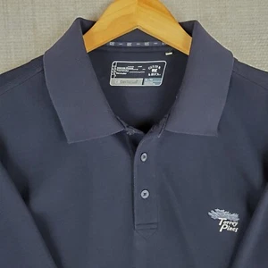 CUTTER & BUCK x TORREY PINES Size XL Mens Navy Blue Polo Shirt Golf Wicking - Picture 1 of 12